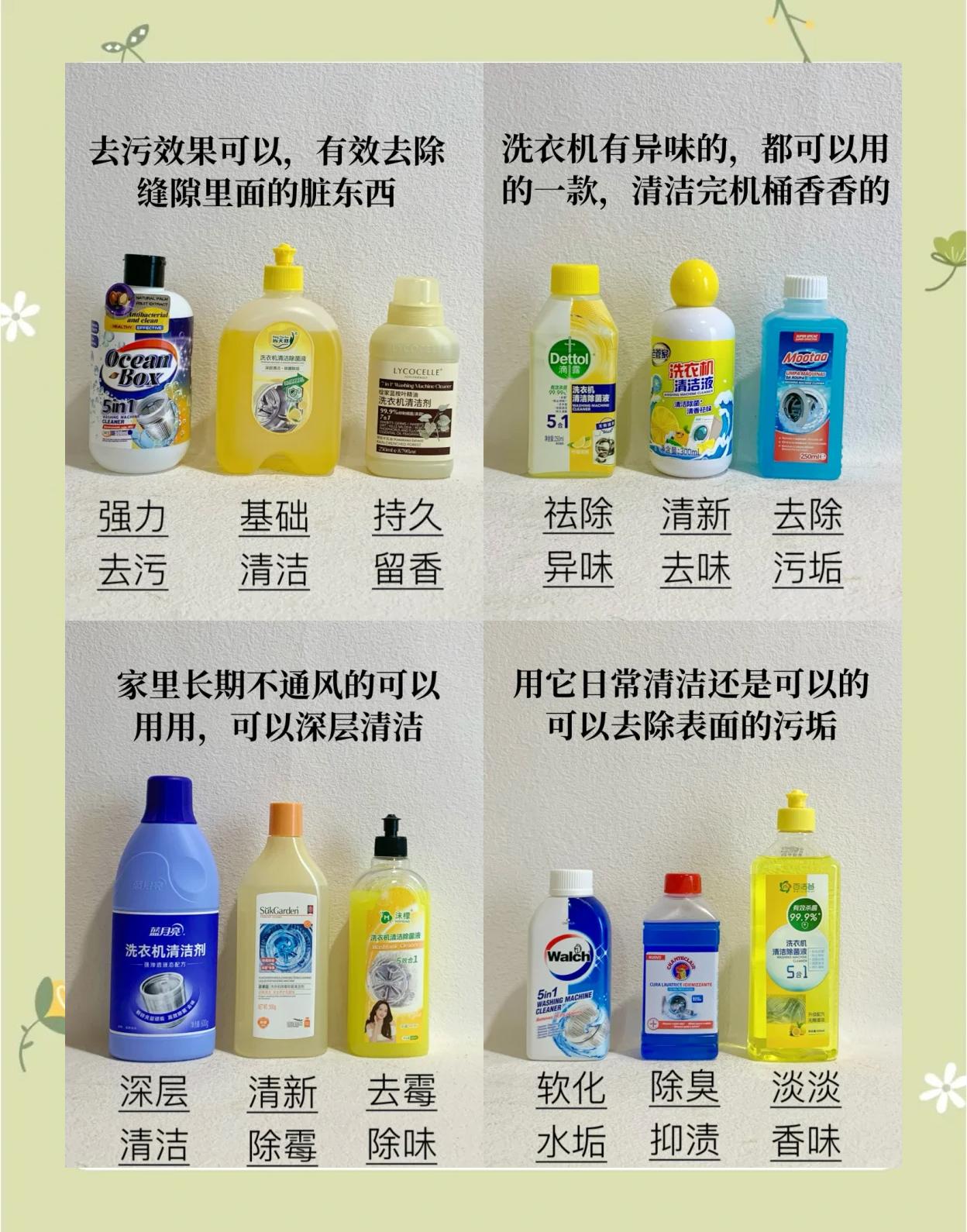 洗衣机清洁剂推荐 5款热门产品深度对比
